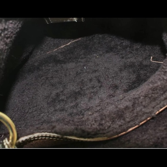 Authentic Fendi Gold Metallic Shearling Fun lined - Picture 10 of 12